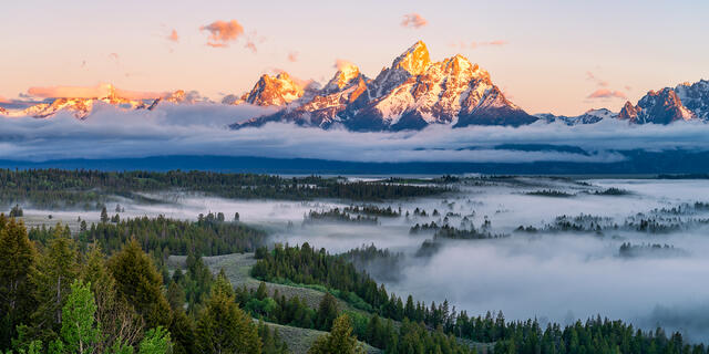 Grand Teton Above the Fog print