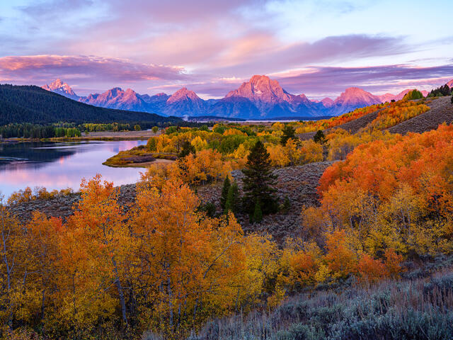 Colorful Sunrise at Oxbow Bend #2 print