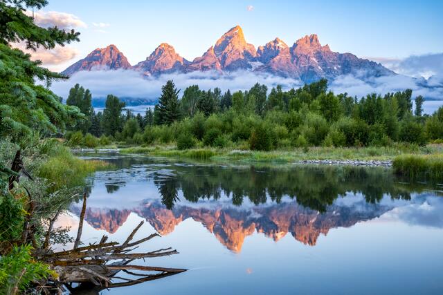Peaceful Teton Reflection print
