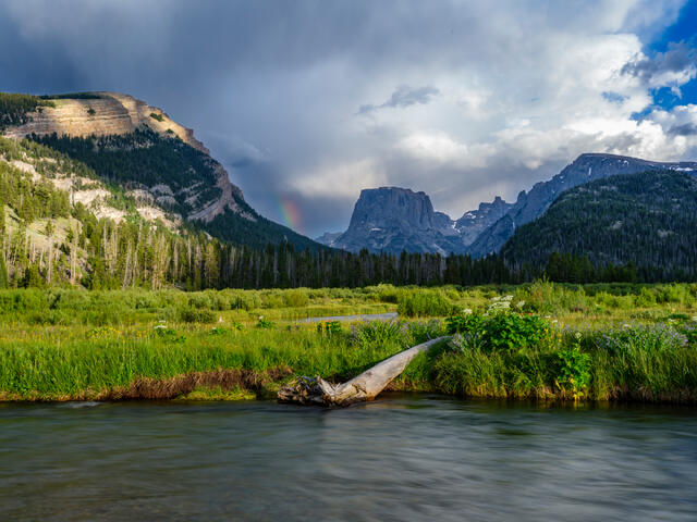 Summer Storm over Squaretop print