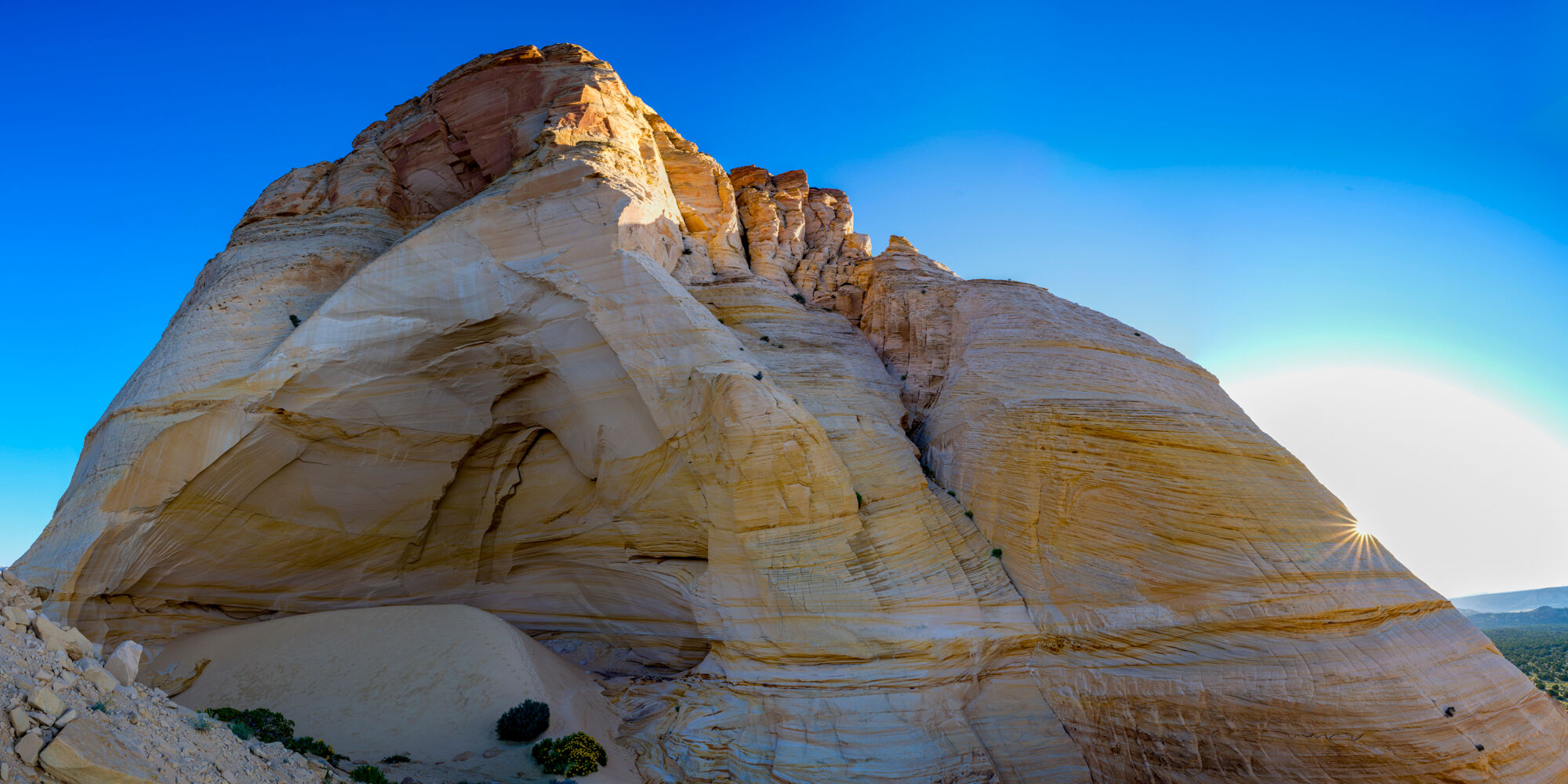 An early morning sunrise at Cutler's Point, also known as The Great Chamber, near Kanab, Utah